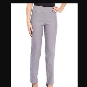 GRAY PULL ON PANTS SIZE 16 SHORT TUMMY CONTROL